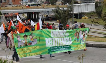 La Cumbre cumple: gran  movilización de indignados en Bogotá