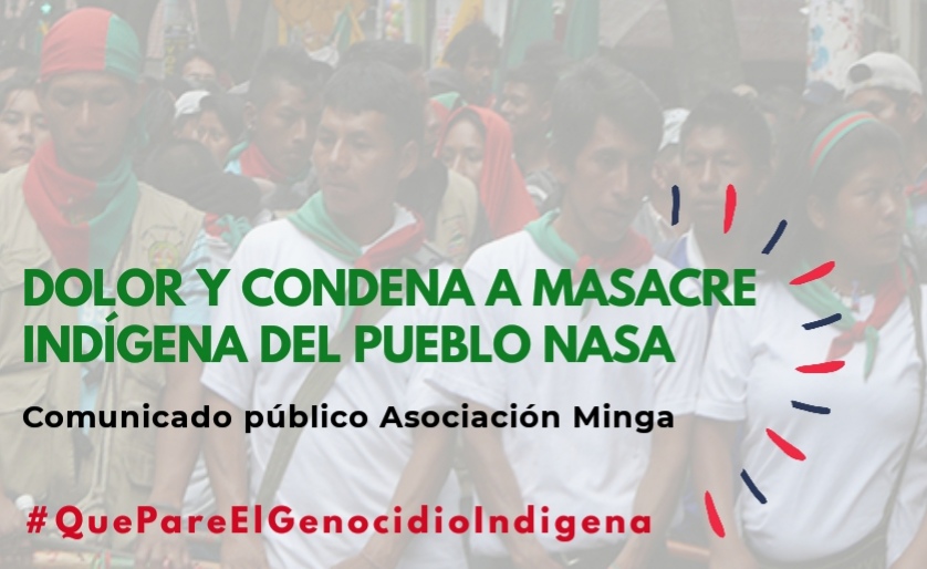 Dolor y condena a masacre del pueblo indígena Nasa