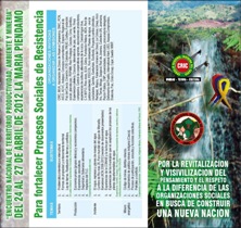 Programa “Encuentro Nacional de Territorio, Productividad, Ambiente y Minería”