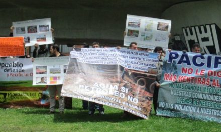 Termina la primera jornada de denuncia:  ¡Pacific no es Colombia!