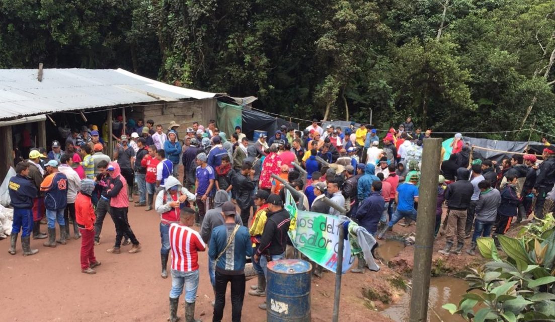 Comunidades del Alto Bobalí  instalan asentamiento humanitario