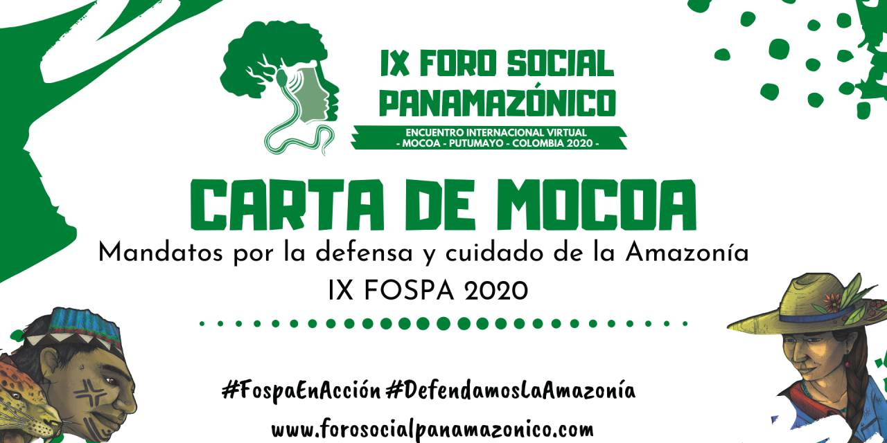 CARTA DE MOCOA- MANDATO IX FOSPA 2020