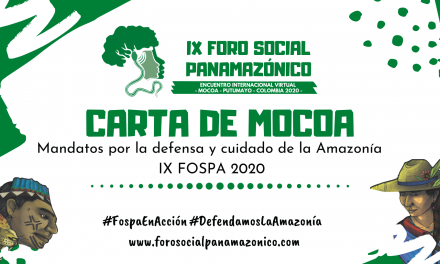 CARTA DE MOCOA- MANDATO IX FOSPA 2020