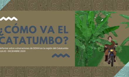 ¿Cómo va el Catatumbo? Infografía sobre situación de vulneración de DDHH Julio – diciembre 2020